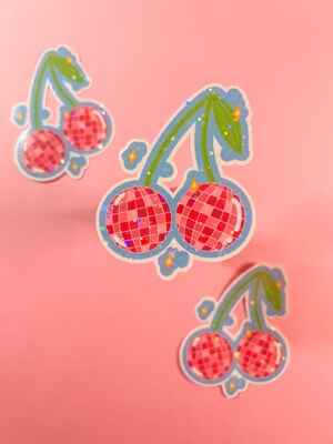 Disco Cherry Sticker - image1